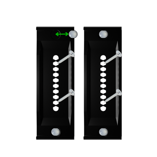 Ramka pod tablice rejestracyjną 115 mm bezramkowe + wkręty + nakładki 3M